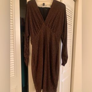 Forever 21 Black and gold evening dress